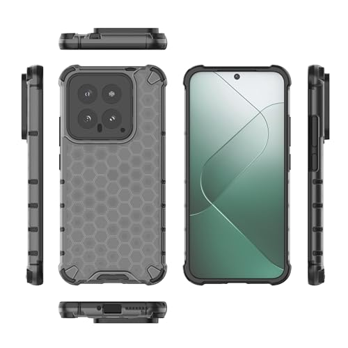 Image of Glasgow Back Case Cover Compatible with [ Xiaomi 14 5G ] (Stylish Design) - Black