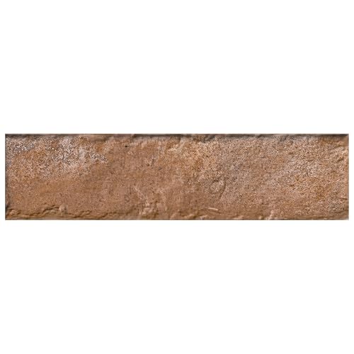 Brooklin Brick Cotto 2-3/8" x 9-3/4" Porcelain Floor and Wall Tile