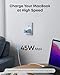 Anker Nano 47W USB C Charger, 2 Port Compact Foldable GaN Charger for iPhone 17 / 16, Galaxy, Pixel, Compatible with MagSafe (White)