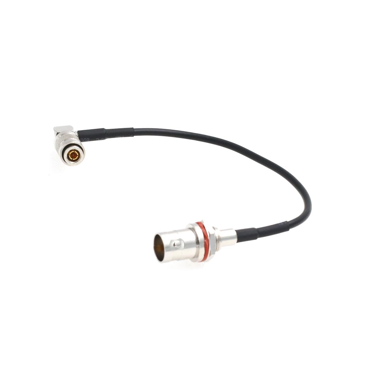 HangTon 15cm Right Angle DIN 1.0/2.3 to Female BNC Adapter Cable for Blackmagic, Sony, Canon, ARRI, RED Cameras and Monitors