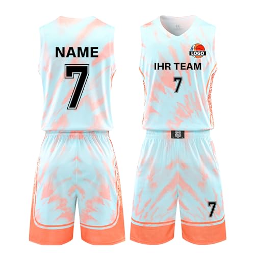 LAIFU Personalisierte Name und Nummer Team Basketball Kit Customized...