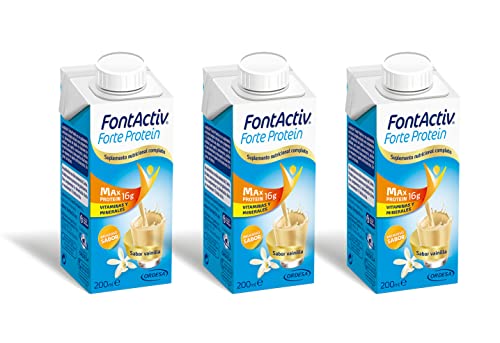 FontActiv Forte Protein Vainilla- Suplemento Nutricional para Adultos - Listo para consumir 3x200 ml Cover