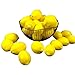 Yellow Artificial Lemons, 12PCS Lifelike Simulation Lemons Fake Fruit Lemons for Home Kitchen Desk Dining Table Centerpiece Display Decor