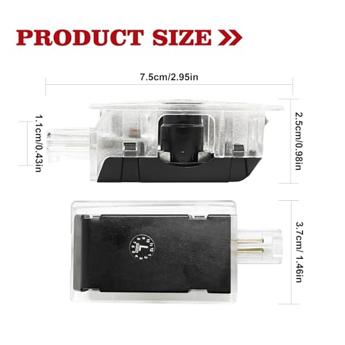 Luces LED para puertas de auto Dodge Charger 2010-presente, set 2 piezas miniatura 3