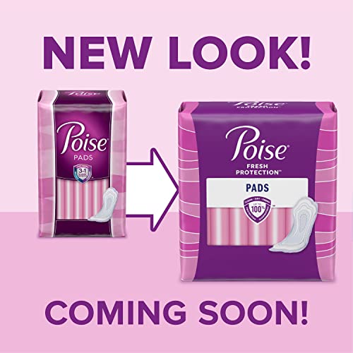 Image of Poise Postpartum Incontinence Pads for Women, Ultimate Absorbency, Long, Original Design, 27 Count
