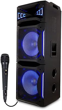 Philco Caixa de Som Acústica com EX BASS, Flash Lights e Microfon...