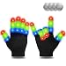 Kids Led Flashing Finger Lights Gloves 3 Colors 6 Modes for 3 4 5 6 7 8 9 10 11 12 13 Years Old Boys Girls Autistic Children top Toy Gifts Idea Best Cool Funny Present Halloween Christmas Party Favor