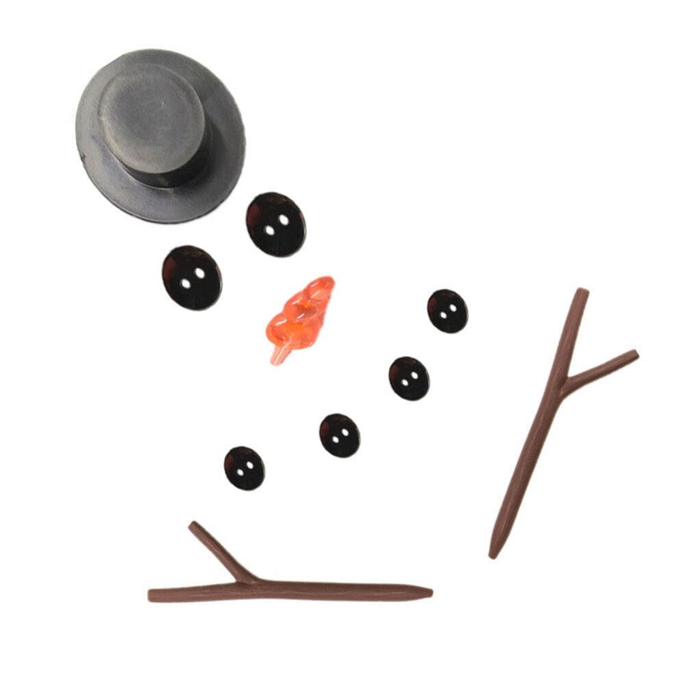 Healifty 2 Set Snowman Hat Scarf Winter Snowman Kit Outdoor Snowman Decoration Snowman Decorating Kit Snowman Making Accessories Snowman Eyes Accessories Toy Popularity Parent-Child