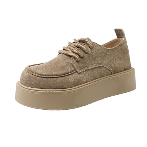 Mocassins en daim pour femme,Mocassins d'école en daim...