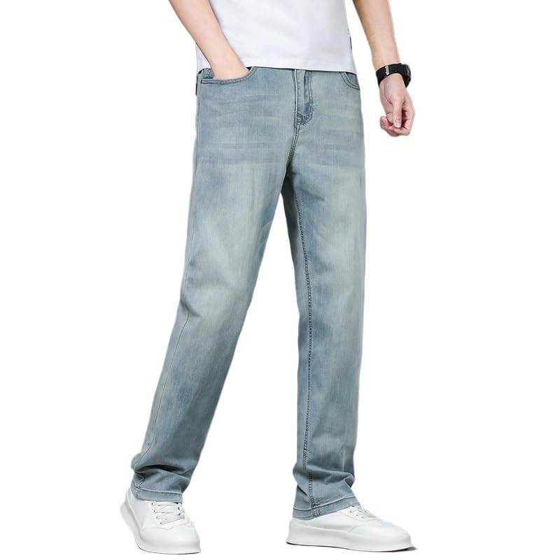 Street Wide-Leg Pants Baggy Jeans Baggy Jeans Straight Leg Jeans(42)3
