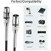 EBXYA XLR Cables 3 Feet 6 Packs, XLR Male to Female Balanced 3 Pin Metal Spring Microphone Cable Compatible with Mixers, Speakers, Amplifiers, Mic