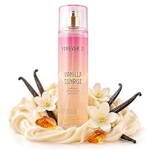 Forever 21 Vanilla Sunrise Body Spray Mist | Lightweight & Warm Everyday Scent | Sweet Body Spray with Vanilla Bean Top Notes, Jasmine Accord and Warm Amber | 8 fl. oz.