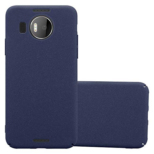 Cadorabo Case Compatible with Nokia Lumia 950 XL in Frosty Blue - Shockproof and Scratch Resistent Plastic Hard Cover - Ultra Slim Protective Shell Bumper Back Skin