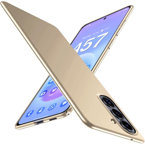 Coque Samsung A57 5G fine et antichoc idéale pour un usage urbain et professionnel doré
