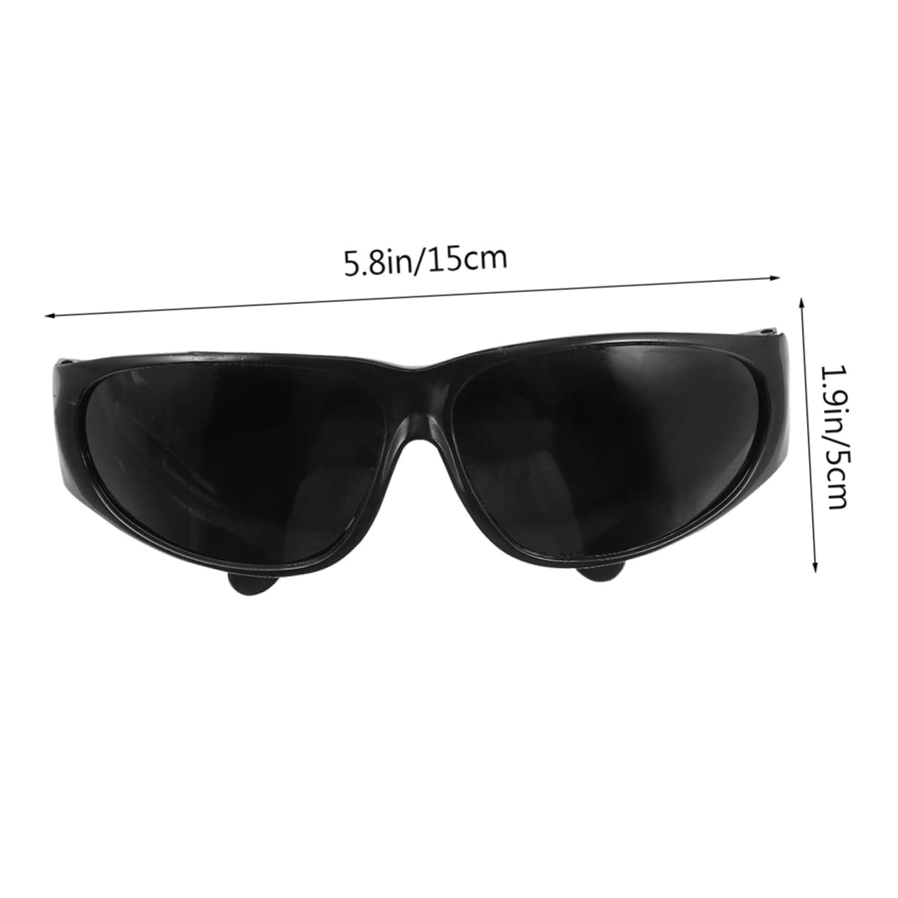 NUOBESTY Polycarbonat und ABS Schweißerbrille 10 Paar Schwarz