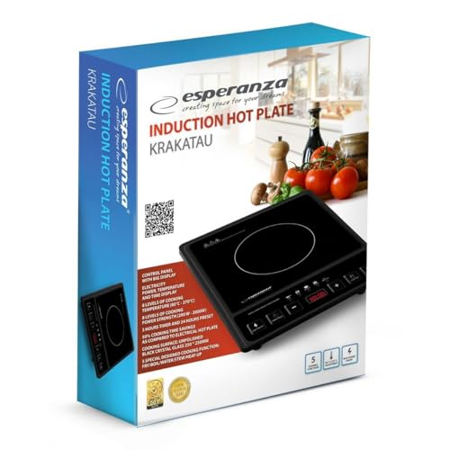 Esperanza Cuisinière induction noire EKH011 – Image 3