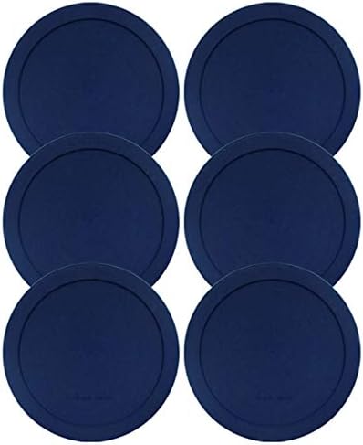 Wood Grip - Lids for Pyrex and Anchor Round Glass Containers - Lids For Pyrex Glass Containers - Replacement Lids (Blue, 4 Cups, 6 Pack)