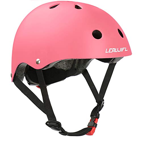 LERUJIFL Kids Helmet Adjustable from Toddler to Youth Size, Ages 5 to 14 Years Old Boys Girls Multi-Sports Safety Cycling Skating Scooter Helmet