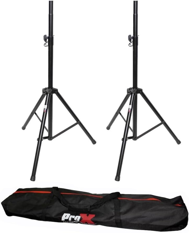 Prox T-SS26P 6' (72") All Metal Speaker Stand Set of 2 W/Carrying Case