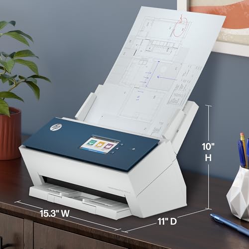 hp scanjet enterprise flow n9000 sn1 fast 2-sided scanner with auto document feeder best for office 8q4w1a