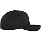 Flexfit 5 Panel Baseball Cap - Unisex Mütze, Kappe für Herren und Damen, einfarbige Basecap, rundum geschlossen - Farbe black, Größe L/XL
