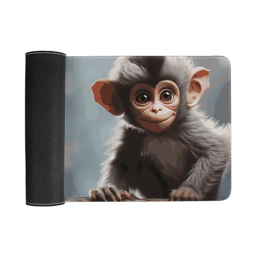 Cute Monkey Desk Pad Large Desk Protector Blotter Mat miniatura 3