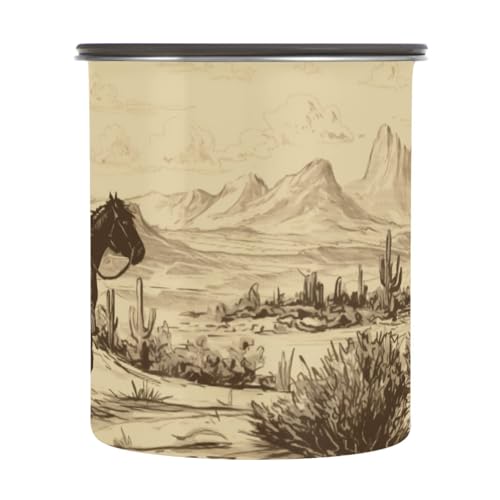 Bote Hermético de Acero Inoxidable para Café 900ml ATTX