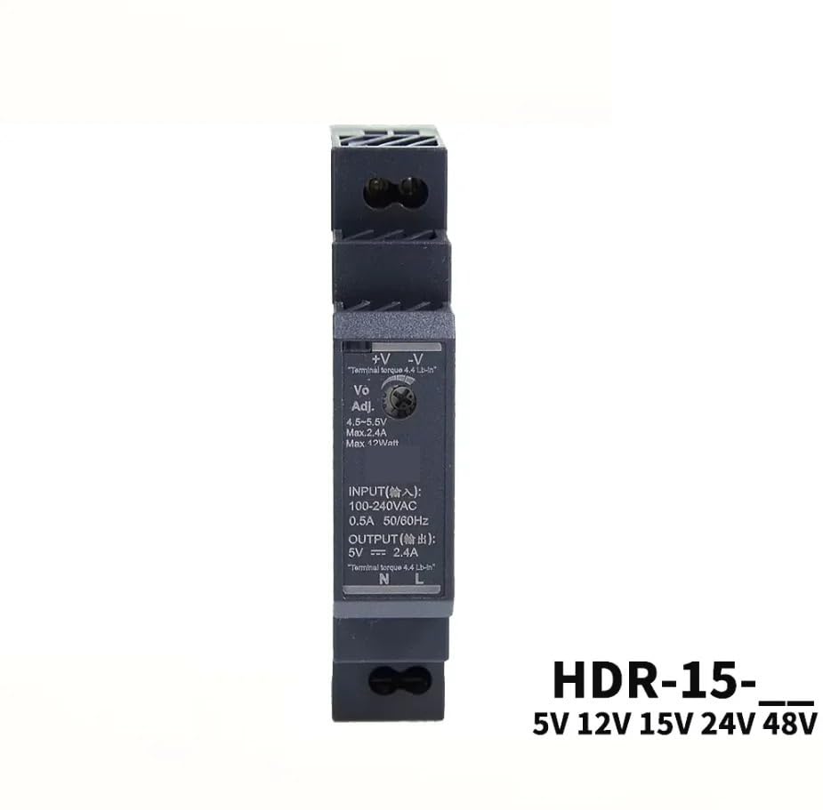 Alimentation 48V compacte HDR-15-48 évite la surchauffe des tableaux DIN - 4
