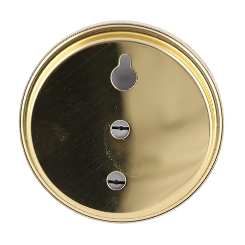 TOOLSGO Mini Zeiger Typ Thermometer Hygrometer Indoor Temperatur Luftfeuchtigkeit Messgerät für Haus Küche Schlafzimmer Babyzimmer Büro (Gold Shell Farbe Gesicht)