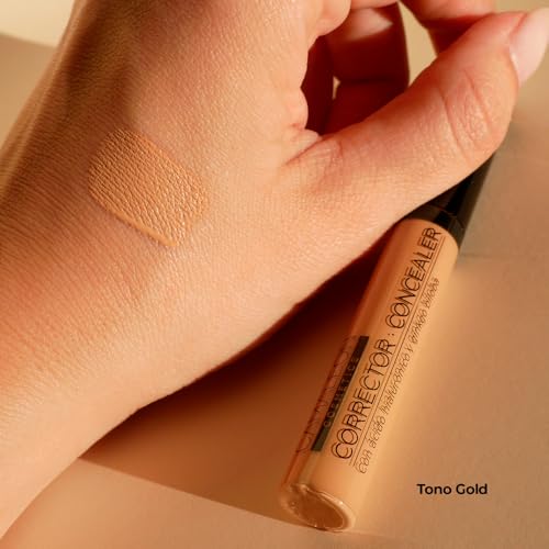 Camaleon Cosmetics - Corrector de Ojeras con Ácido Hialurónico y Ginkgo Biloba - Textura Cremosa - No Cuartea - 4 tonos disponibles: Light, Natural, Medium y Gold - vegano (Tono Gold) - imagen 3
