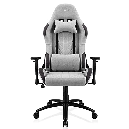 REKT ULTIM8-RS - Chaise Gaming en Tissu Premium - Inclinable à 160 ° - Accoudoirs 3D -...