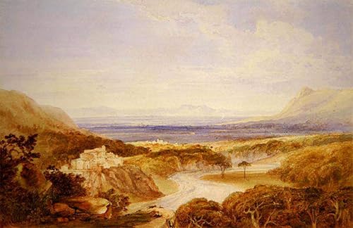 Pinturas Murales Carteles para Decoración Pared de Salón Vista sul fiume 1