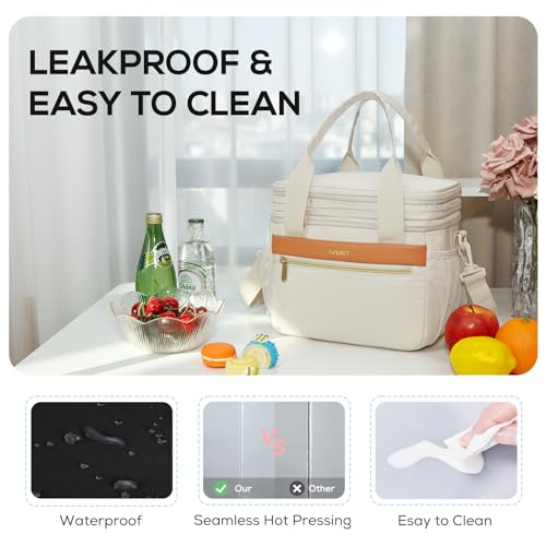 image for TOURIT Lunch Box for Women Men Double Deck Insulated Lunch Bag Women E
