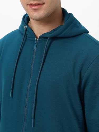 Image of Neostreak Men's Cotton Hooded Neck Zippered Sweatshirt