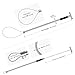 ZHEQOGZH Dog Catcher Pole Animal Control Pole Stainless Steel Pig Holder Catcher Cat Catcher Pole Heavy Duty Catch Pole for Animals Cats Hogs Pigs and Small/Medium Dogs, Rod Length 30 inches