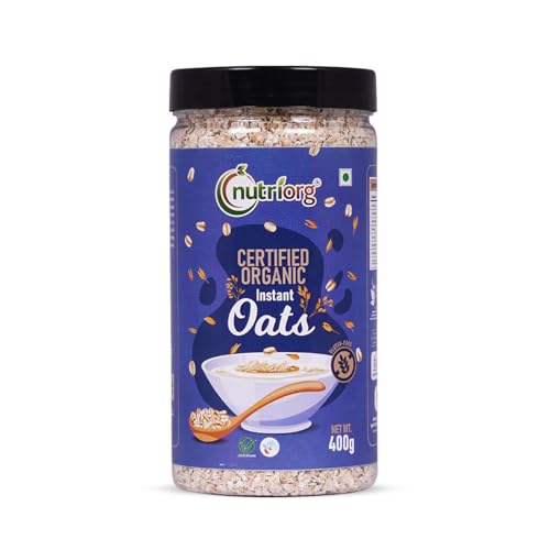 Image of Nutriorg Organic Instant Oats 800g (Pack of 2 x 400 gm)