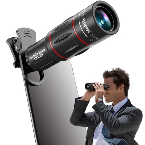 Image of Trideo Zoom into Brilliance: 18x 4K HD Optical Zoom Mobile Telephoto Lens Kit - Stable Tripod, Capture Crisp Details & Artistic Backgrounds