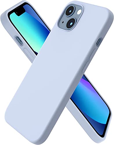 Image of MIDOS Back Cover Compatable with iPhone 13 Back Cover Liquid Silicone Full Protection Shock Proof Back Cover for iPhone 13 (Syria Blue)