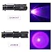 WINDFIRE Mini Zoomable 3 Modes UV Blood Tracking Flashlights for Hunting Ultraviolet LED Blacklight Flashlight Pocket Torch for Money Detector, Cat-Dog-Pet Urine Detector (Battery not Included)