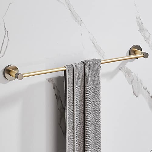 Porte-serviettes salle de bain à tige unique en métal brossé léger
