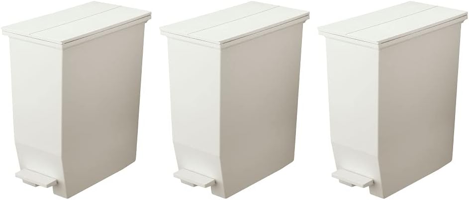 クリーンペール ゴミ箱 スリム ハイタイプ ホワイト 抗菌プッシュ