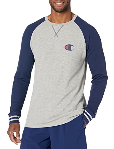 Champion Men's Long Sleeve Waffle Raglan Sleep Crew