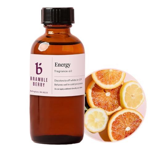 Image of Bramble Berry Energy Fragrance Oil 2 oz | Bright Citrus Scent for Soap Making, Lotion, Bath Bombs, Body Butter & Perfume | Skin Safe, Vegan, Paraben & Phthalate Free, DIY Craft Essential