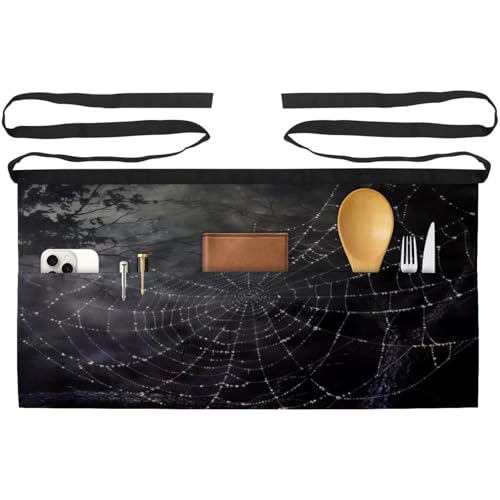 Tablier court de cuisine pour bistrot et restaurant motif effrayant