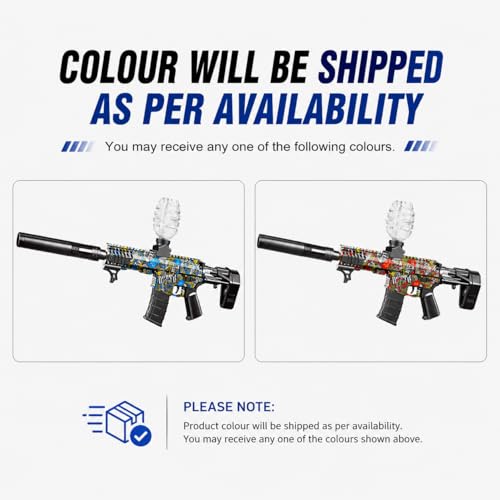 Image of Electric Gel Blaster Gun for Kids & Teens, 7-8mm Crystal Water Beads Shooter, Automatic & Manual Modes, Rechargeable Battery, Long Range Toy Gun(Color as per Availability) (SLR)