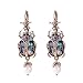 Produktbild ICHQ Ohrringe, 1 Paar Retro Ohrringe Marienkäfer-Ohrringe Damen Zubehör Schmuck Perlenohrringe Geschenk Ohrhänger 6.2 * 2cm (A)