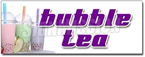36" Bubble Tea Decal Sticker Boba Milk Tapioca slushies Smoothie Green Tea