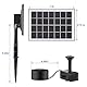 LESOLEIL Solar Brunnenpumpe, 3.5W DIY Solar Wasserpumpe im Freien mit 8 Düsen, verwendet für Vogelbäder, Hinterhöfe, Gärten und Teiche