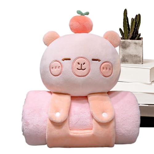 - Esterilla de siesta, esterilla de siesta infantil, forma de capibara, manta de camping, almohada de viaje, cómoda bufanda para familia, amigos, piscina, jardín o