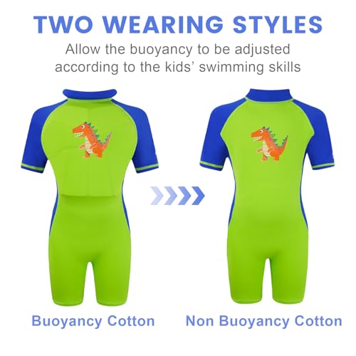 Gogokids Float Swimsuit for Boys Girls, Kids One Piece Swimwear Float Suit for Swimming Trainer